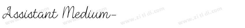 Assistant Medium字体转换
